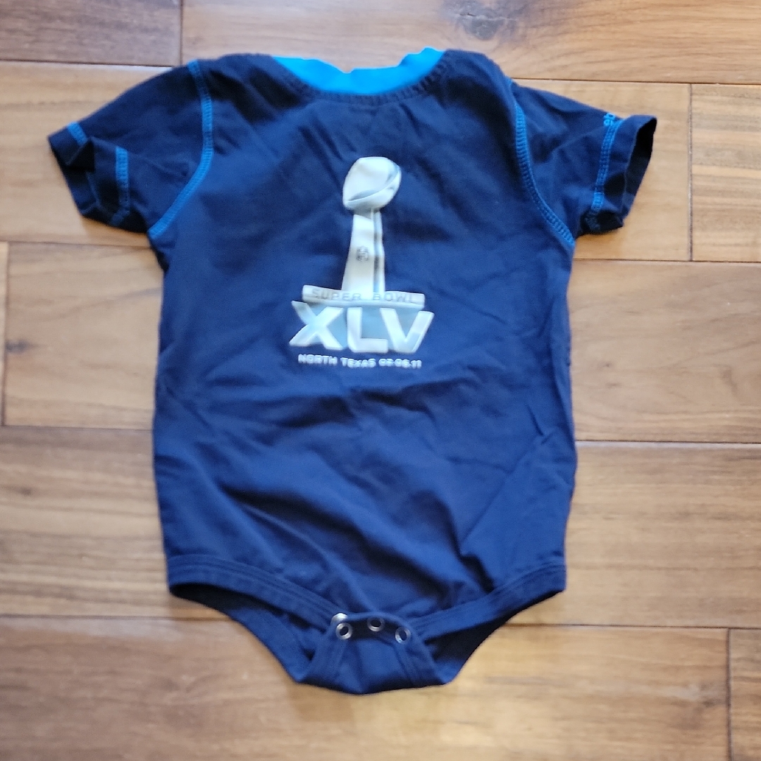 Reebok Navy Blue Super Bowl Kids Bodysuit Onesie
